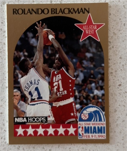 1990 NBA Hoops #14 Rolando Blackman All-Star West — front