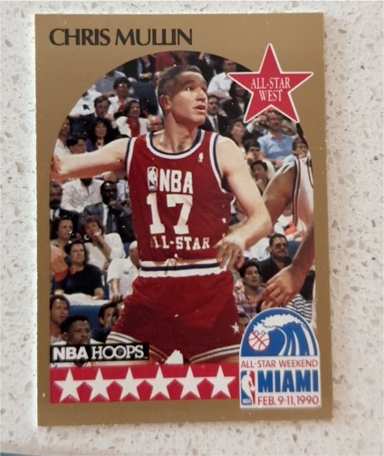 1990-91 NBA Hoops #22 Chris Mullin — front