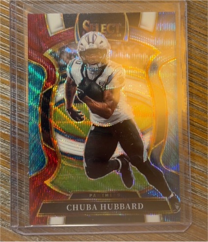 2025 Panini Select #43 Chuba Hubbard — front