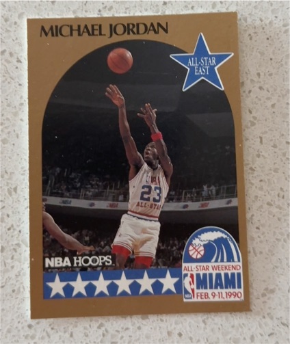 1990-91 NBA Hoops #5 Michael Jordan All-Star Game — front
