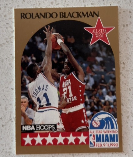 1990 NBA Hoops #14 Rolando Blackman All-Star West — front