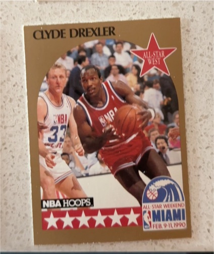 1990-91 NBA Hoops #16 Clyde Drexler All-Star Weekend Miami — front