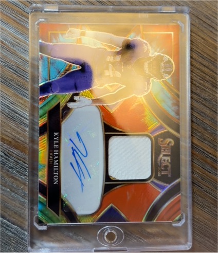 2022 Panini Select #SME-KHN Kyle Hamilton Rookie Patch Auto — front