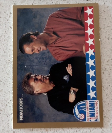 1990 NBA Hoops #13 Chuck Daly & Pat Riley All-Star Weekend Coaches — front