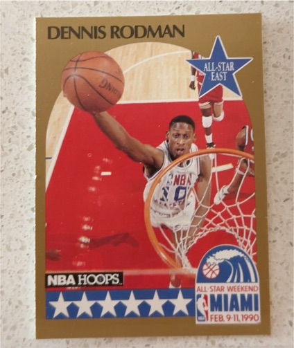 1990 NBA Hoops #10 Dennis Rodman — front
