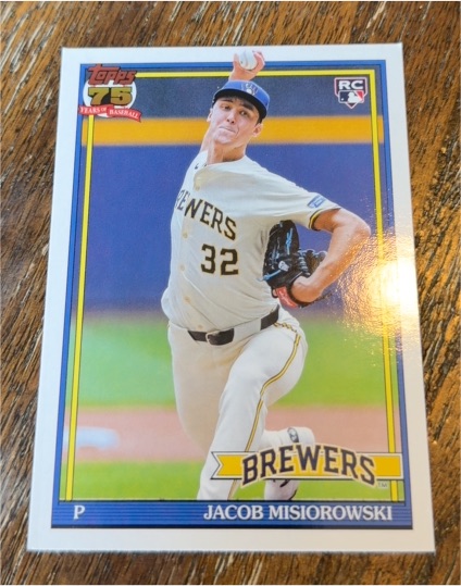 2026 Topps Series 1 #T91-74 Jacob Misiorowski — front
