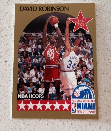1990 NBA Hoops #24 David Robinson All-Star Weekend Miami — front