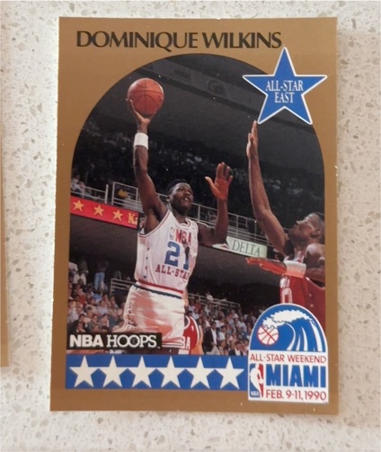 1990-91 NBA Hoops #12 Dominique Wilkins — front