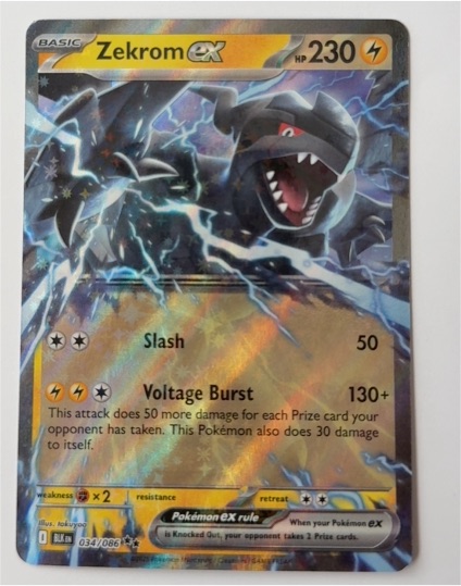 2025 Pokémon #034 Zekrom ex — front