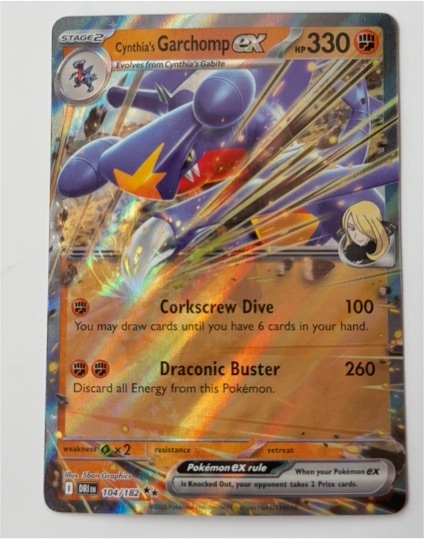 2022 Pokémon TCG SV10: Destined Rivals #104 Cynthia's Garchomp ex — front