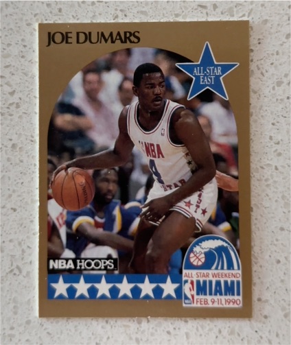 1990 NBA Hoops #3 Joe Dumars All-Star East — front