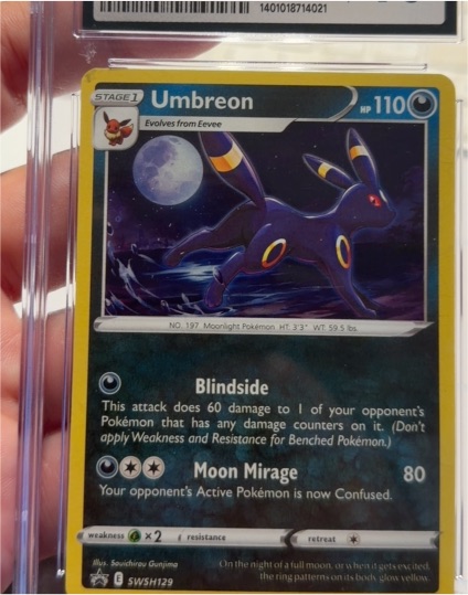 2021 Pokémon SWSH Black Star Promo #129 Umbreon — front