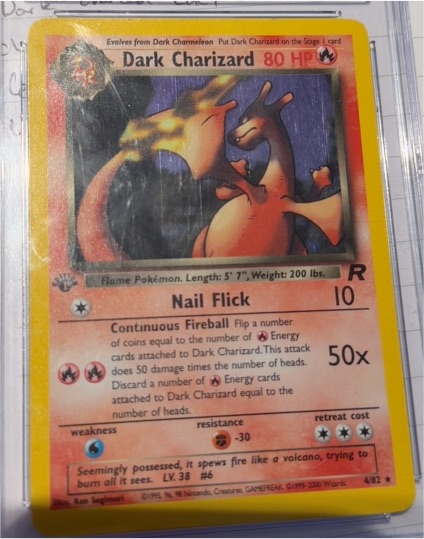 2000 Team Rocket #21 Dark Charizard — front