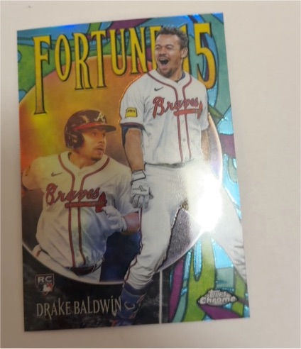 2025 Topps Chrome Update Fortune 15 #F15-19 Drake Baldwin — front