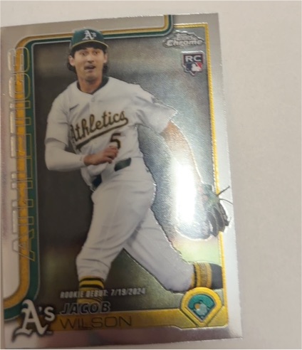 2025 Topps Chrome Update #USC150 Jacob Wilson Rookie Oakland Athletics — front