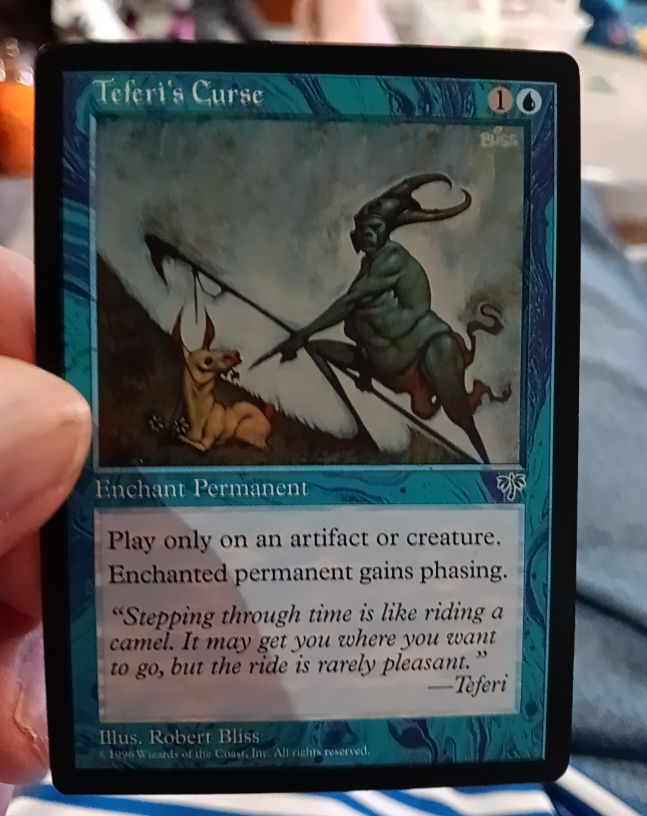 1996 Magic: The Gathering #96 Teferi's Curse — front