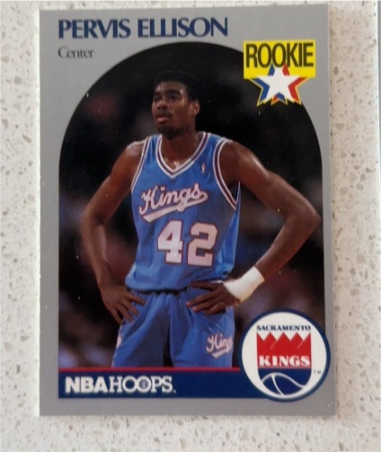 1990 Hoops #257 Pervis Ellison Rookie Sacramento Kings — front