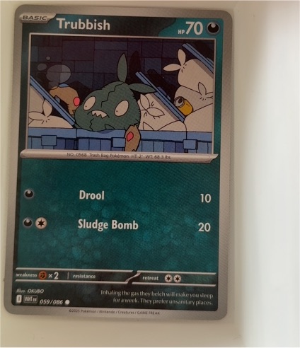 2025 Pokémon SV: White Flare #059 Trubbish — front