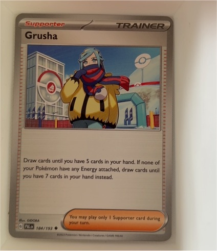 2023 Pokémon Paldea Evolved #184 Grusha — front