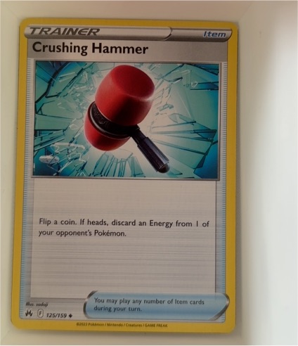 2023 Pokémon Crown Zenith #125 Crushing Hammer — front