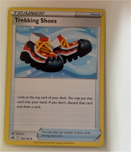 2023 Pokémon Crown Zenith #145 Trekking Shoes — front