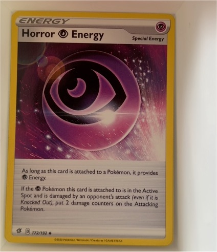 2020 Pokémon Sword & Shield Rebel Clash #172 Horror Psychic Energy — front