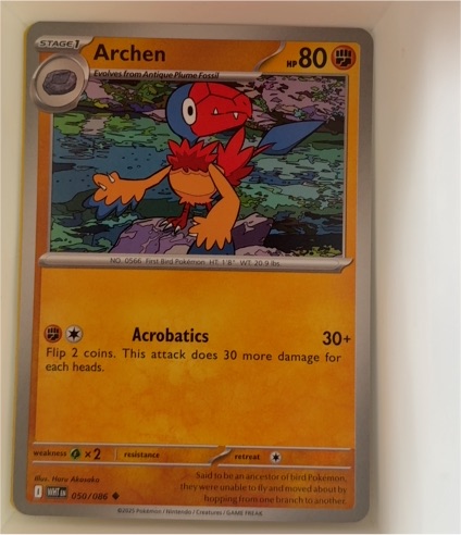 2025 Pokemon Scarlet & Violet #050 Archen — front