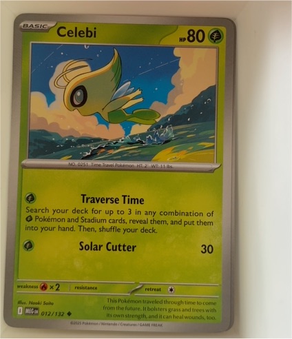 2025 Pokémon TCG Mega Evolution #012 Celebi — front
