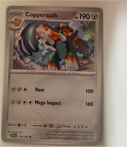 2023 Pokémon SV09: Journey Together #110 Copperajah — front