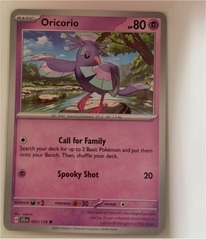 2023 Pokémon SV09: Journey Together #065 Oricorio — front