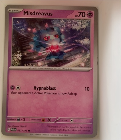 2023 Pokémon TCG Paldea Evolved #087 Misdreavus — front