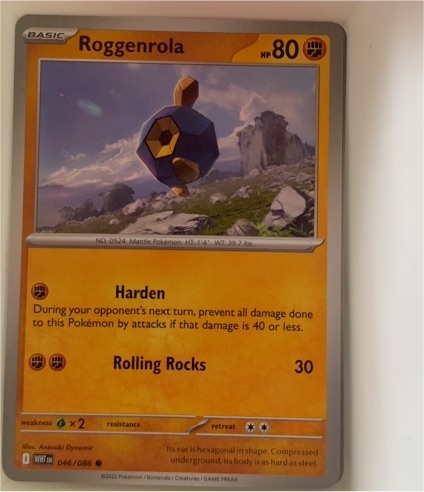 2025 Pokémon SV: White Flare #046 Roggenrola — front