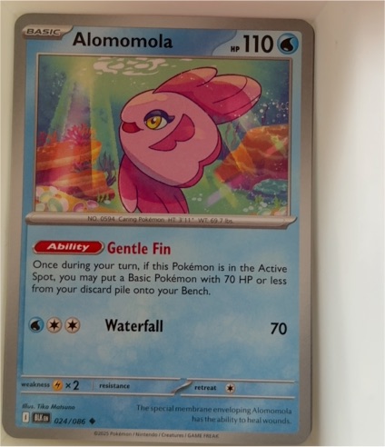 2025 Pokémon Scarlet & Violet Black Bolt #024 Alomomola — front