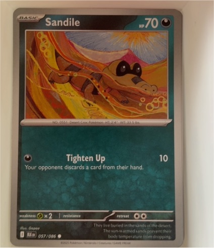 2025 Scarlet & Violet Series - Black Bolt #057 Sandile — front