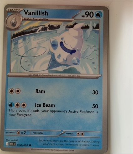 2025 Pokémon #028 Vanillish — front
