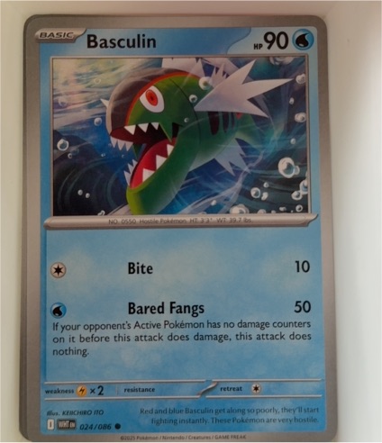 2022 Pokémon TCG SV: White Flare #024 Basculin — front