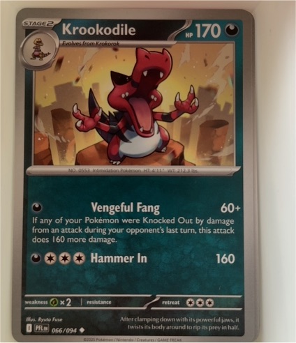 2023 Pokemon Phantasmal Flames #066 Krookodile — front