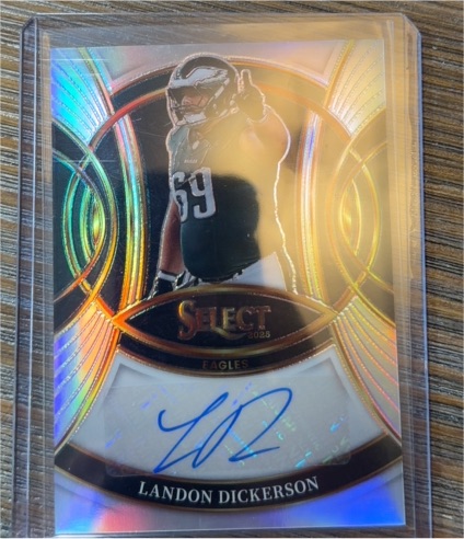 2023 Panini Select Signatures #SIG-LDI Landon Dickerson — front