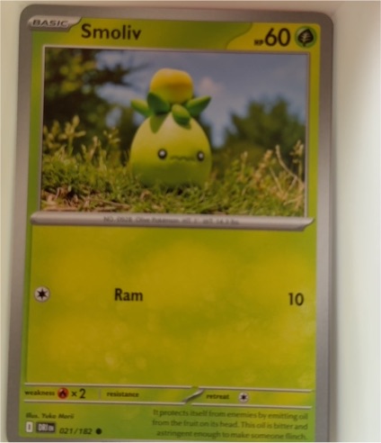 2025 Pokémon TCG Destined Rivals #21 Smoliv — front