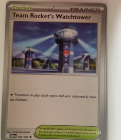 2025 Pokémon Scarlet & Violet Destined Rivals #180 Team Rocket's Watchtower — front