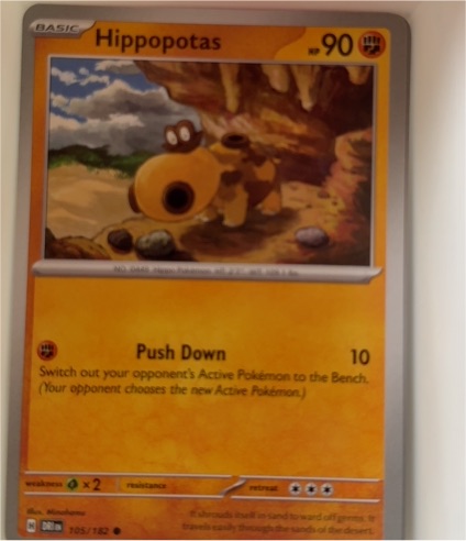 2023 Pokémon SV10: Destined Rivals #105 Hippopotas — front