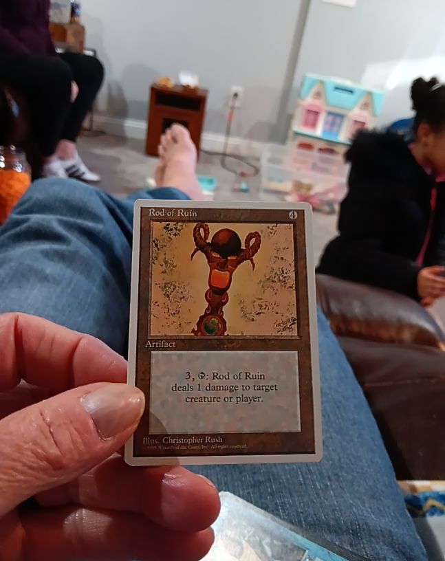 1994 Magic: The Gathering #273 Rod of Ruin — front