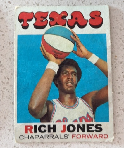 1971 Topps #198 Rich Jones Texas Chaparrals — front