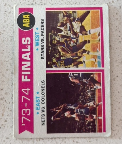 1974-75 Topps #248 ABA Finals — front