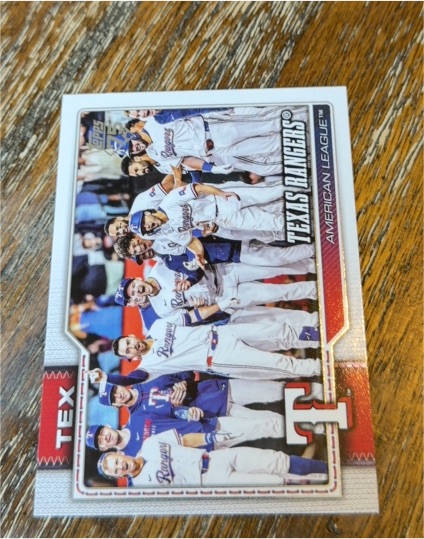 2026 Topps Series 1 #258 Texas Rangers Team Card — front