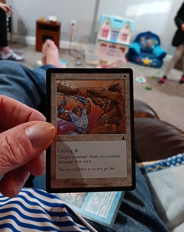 1999 Magic: The Gathering #7 Fend Off — front