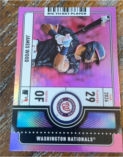 2026 Topps Series 1 #BTP-15 James Wood — front