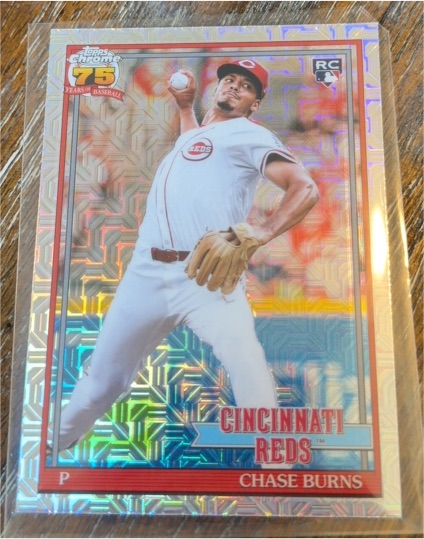 2026 Topps Chrome 75 #91C-38 Chase Burns — front