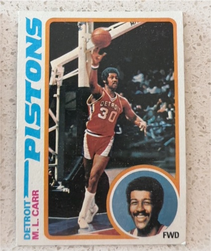 1978-79 Topps #82 M.L. Carr Detroit Pistons — front