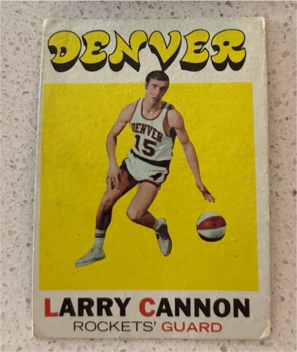1971 Topps #196 Larry Cannon — front